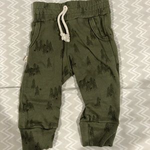 Trees on olive childhood joggers